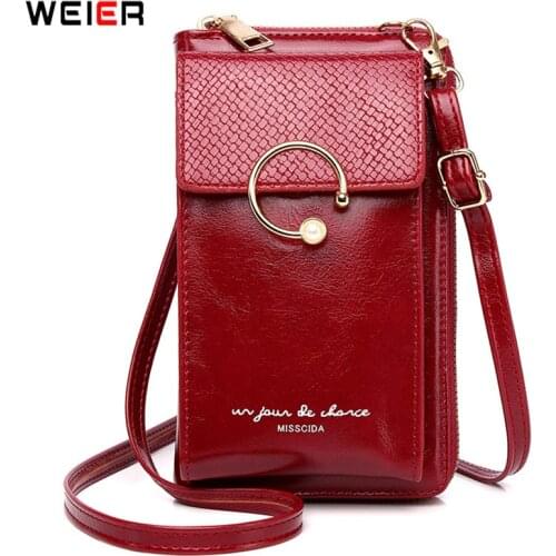 NEW Pearl Geometric Crossbody Phone Bag for Women Brand Designer Serpentine Pu Leather Female Small Messenger Shoulder Purses