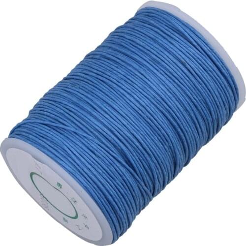 Light Blue 0.7mm Handwork Leather Sewing Hemp Stitching Waxed Thread