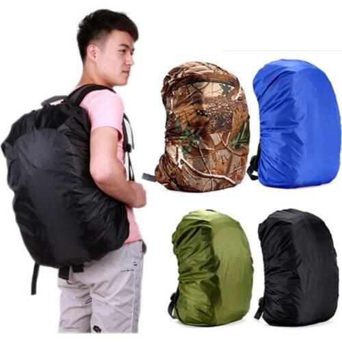 1 Pcs 35L Waterproof Dust Rain Cover Portable Backpack Travel Camping Rucksack Bag Rainproof Backpack Cover