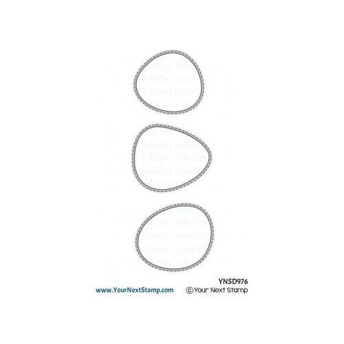 Wonky Stitched Ovals Metal cutting dies cut die mold card Scrapbook paper craft knife mould blade punch stencils