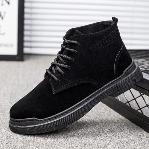 High Quality Spring Suede Leather Men Shoes Oxford Casual Shoes Classic Sneakers Comfortable Footwear Dress Shoes