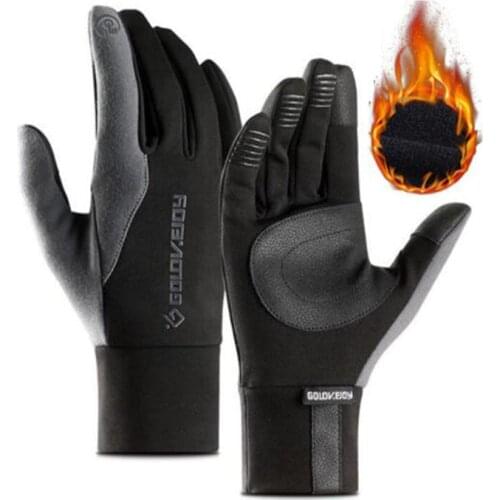 Winter Motorcycle Gloves Men Waterproof Windproof Warm Fleece Lined Cycling Bicycle Cold Luvas Motor Guantes Touch Screen Gloves