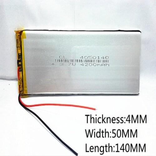 1pcs 3.7V,4000mAH,4050140 PLIB ( polymer lithium ion battery ) Li-ion battery for tablet pc,GPS,mp3,mp4,cell phone,speaker