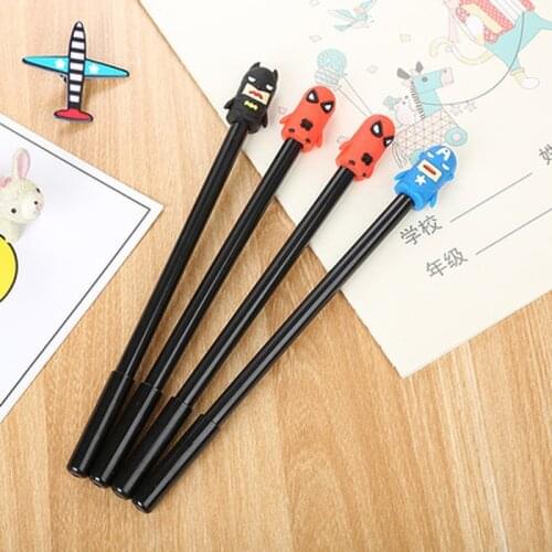 1pcs Warrior Gel Pens Cute Stationary Cute Pens 0.5mm New Student Kawaii Pen Novelty Cartoon Gel Pen Kawaii School Supplies