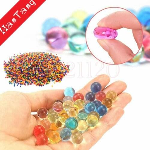 10000PCS(200g) Home Decor Pearl Shaped Crystal Soil Water Beads Bio Gel Ball For Flower/Weeding Mud Grow Magic Jelly Balls 5z