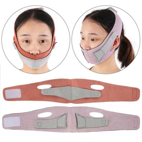 2 Color New Thin Small V Face Mask Facial Contours Firming Lifting Mask Slimming Face Bandage Belt Posture Corrector Health Care