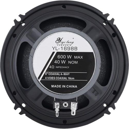 2 Pcs 6.5" 100W Car HiFi Coaxial Speaker Vehicle Door Auto Audio Music Stereo Full Range Frequency Speakers Universal For Car