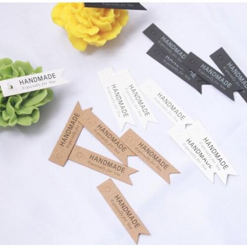 5pcs Packaging Tags Handmade Label DIY Candle Hang Tag Kraft Paper Tags Gift Labels for DIY Wedding Party Gift Candy Tags