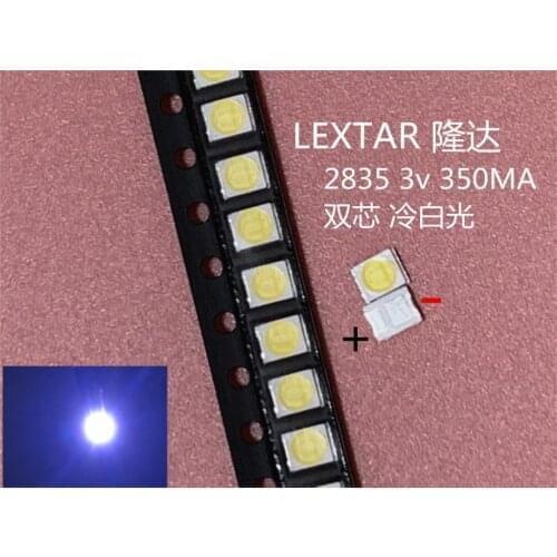 50PCS Original LEXTAR 2835 3528 1210 3V 1w-2W SMD LED For Repair TV Backlight Cold white LCD Backlight LED