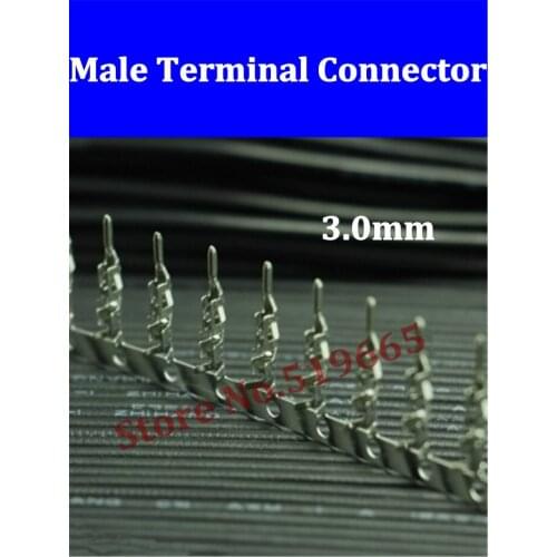 Free Shipping 500pcs ATX / EPS Molex Male Crimp Terminals 43031-0001 3.0mm Housing Plastic Shell Connectors Universal