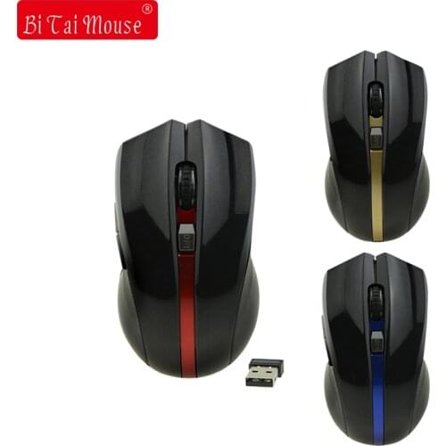 USB Wireless Mouse 6 Buttons 2.4G Optical Mouse Adjustable 2400DPI Wireless Gaming Mouse Gamer Mouse PC Mice for Computer Laptop