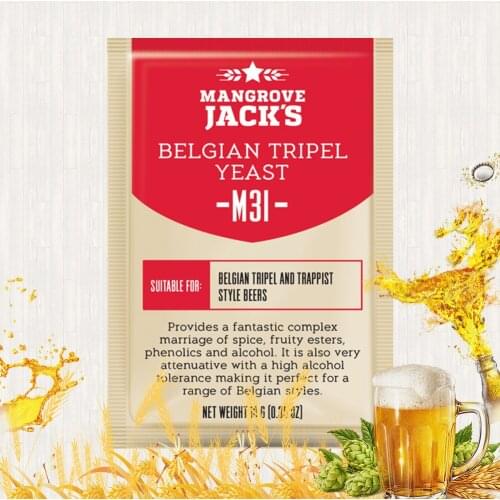 M31 Belgian Tripel Yeast Mangrove Jacks Imported Yeast 10g Family from winemaking accessories hops yeast distilled beer