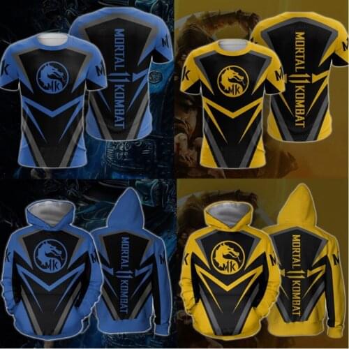 Mortal Kombat 11 3D Printed Hoodies Men Women Spring Autumn Fighting Game Hoodie Harajuku Sweatshirts Casual T shirt
