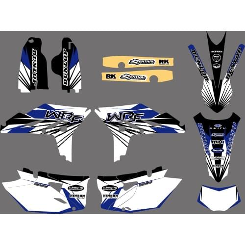 NICECNC Team Graphic Background Sticker Decal Kit For Yamaha WR450F WRF450 2012 2013 2014 WR 450F WRF 450 Fender Fork Decals