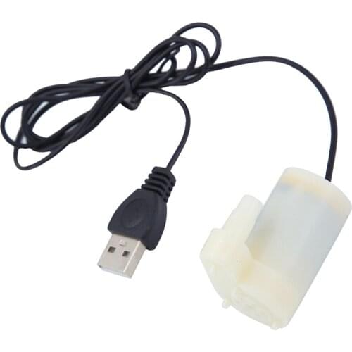 USB Pump 1.5-2 L/Min Submersible Water Pumping Aquarium Fish Fountain Garden