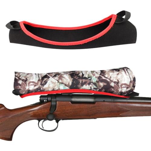 Hunting Gun Neoprene Scope Cover Gun Rifle Riflescope Large 13" Reversible Camo & Black Color Camouflage Pistol Airsoft