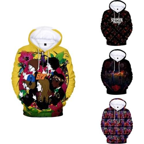 New Stranger Things 3d Hoodies Pullover Fashion Hip Hop Men Women Hoodie Hoody Casual Long Sleeve 3D Hooded Sweatshirts Tops 4XL