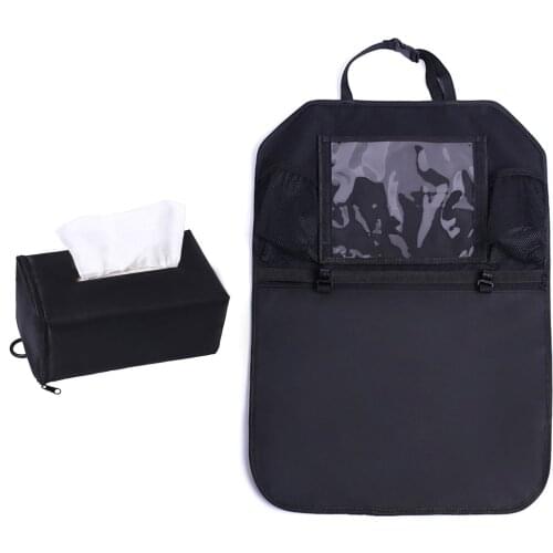 Car Backseat Organizer Auto Trunk Storage Bag Waterproof 600D Oxford Cloth Fabric Travel Storage Gift Tissue Box