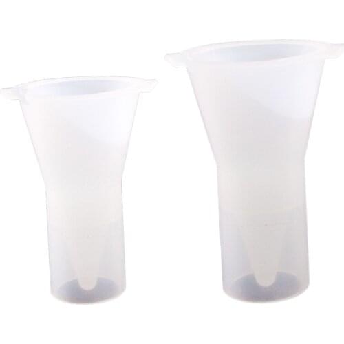 Durable Ring Holder Mold Reusable Epoxy Resin Casting Molds, Transparent Cone Candles Crafting Mould Pyramid Ornament Molds