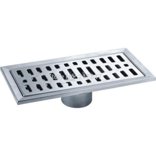 Rectangle Cover Stainless Steel Two Way Filter Floor Drain