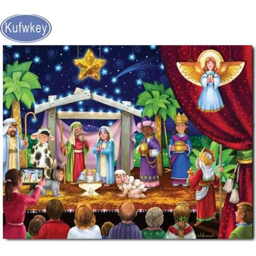 Religion jesus diamond painting diamond embroidery full square round drill cross stitch Mosaic diamond picture for home decor