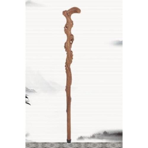 Redwood Crafts Wood Carving Chicken Wings Root Knot Crutches Wood Crafts A cane Birthday Gift Carving sticks manufacturer direct