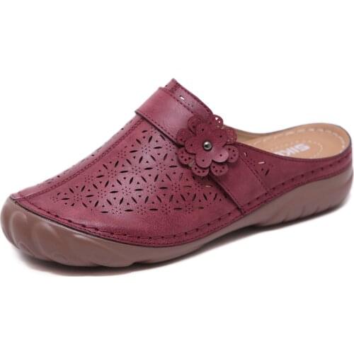 Woman Shoes Summer Sandals For Lady Wedge Comfy Soft Floral Women Sandals Casual Beach Slip-on Slippers Plus Size