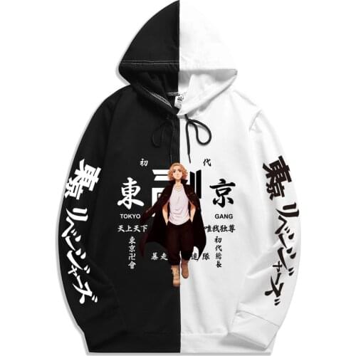 Anime Tokyo Revengers Fashion Summer Men Sportswear Hoodie Print Double Color Hoodies Sweatshirt Harajuku Thin Clothing