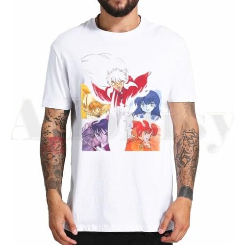Sesshoumaru Inuyasha Kagome Japan Manga Anime Short Sleeve Female Tops Tees Harajuku Vogue VintageT Shirts Womens T-shirt