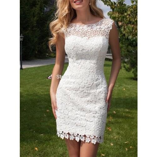 192 Ivory Boat-Neck Two-Pieces Natural Sheath Mini Short Lace Long Tulle Wedding Dresses/ Women Gowns Bow Backless Free Shipping