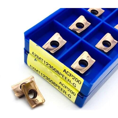 10pcs AXMT123508 AXMT170508PEER-G ACP200 carbide turning tool original high quality CNC milling insert AXMT 123508 AXMT 170508