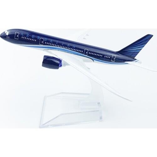 14CM 1:400 Scale Azerbaijan Airlines 787 Plane Model Airplane B787 Model with Base Alloy Aircraft Plane Toy Model Gifts Display