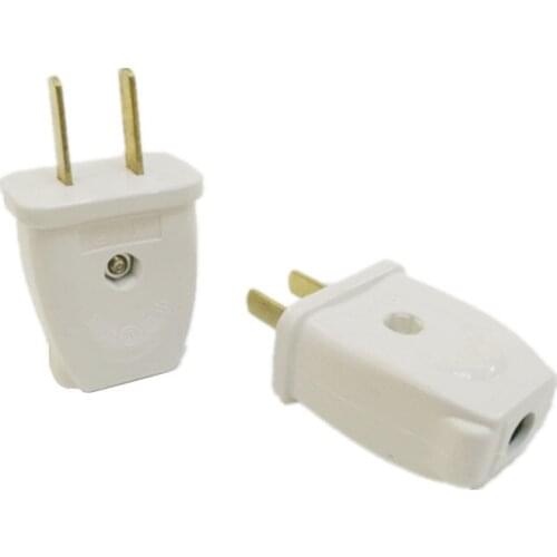 20pcs Rewirable AU US Rotatable 2pin plug Wall AC Detachable Electrical AU Plug Australia New Zealand american plug adapter