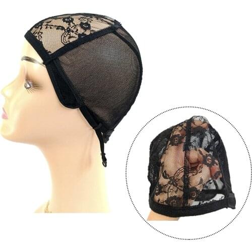 3pcs/lot Wig Cap for Making Wigs with Adjustable Strap on the Back Weaving Cap Glueless Good Quality Wig Caps Hair Net Black