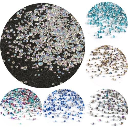 33g Plating Beans Beads With Plastic Box Loose Seed Stone Beads for Jewelry Supplies Making Handmade DIY Accessories Wholesale