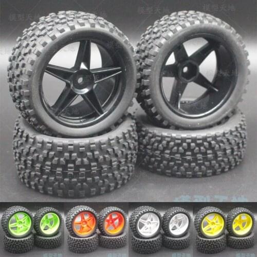 4PCS/SET Off-Road Tires Wheel Rim Tyres 85MM For Buggy Short Truck Flying Nanda HPI HSP 94106 94166 94107 94170 94177 66005-25