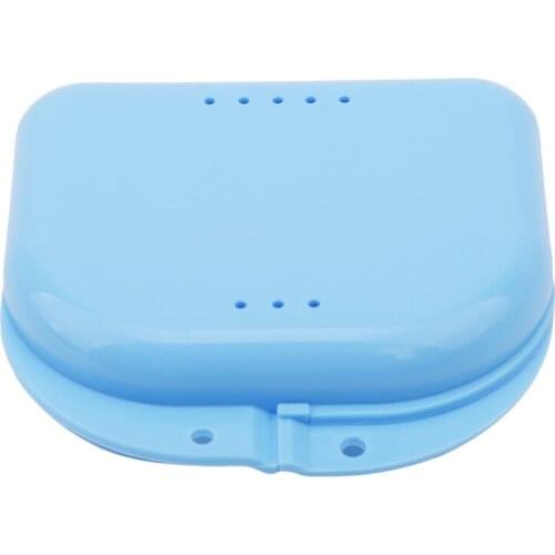 5 Colors Denture Bath Storage Box Case Dental False Teeth Appliance Container Orthodontic Mouth Guard Plastic Storage