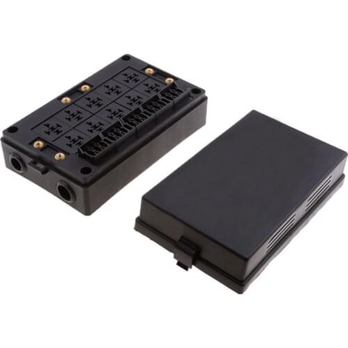 Fuse Box Circuit Protector Relay Holder Standard Car 18 Way Replacement Easy Install Universal Anti Dust Plastic Block Cover