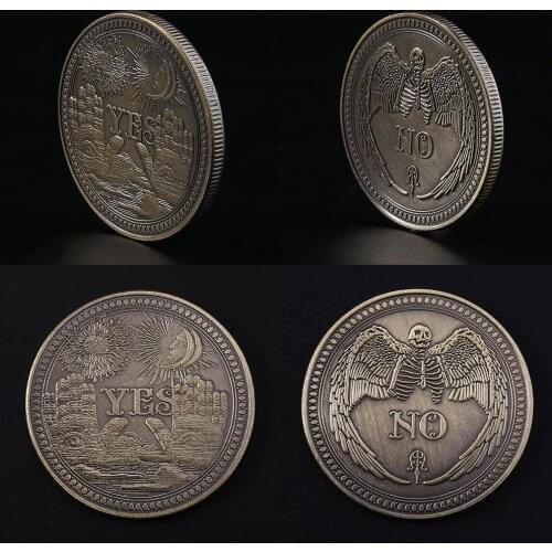 Bronze Yes No Commemorative Coin Souvenir Challenge Collectible Coins Collection Art Craft Gift