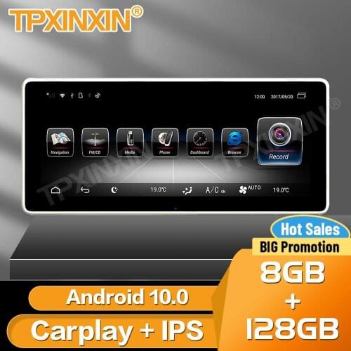 Carplay Car Radio Stereo Receiver Android For Benz C GLC CLS 2014 2015 2016 2017 DSP GPS Navigation Player Auto Audio Head Unit