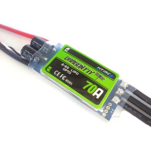 Htirc Dragonfly 70A Brushless ESC 2-6S Lipo Electric Speed Controller for FPV Quadcopter Mutilcopter Drone