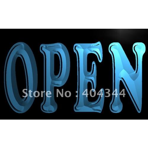 LB202- OPEN Display Lure Club Pub LED Neon Light Sign home decor crafts