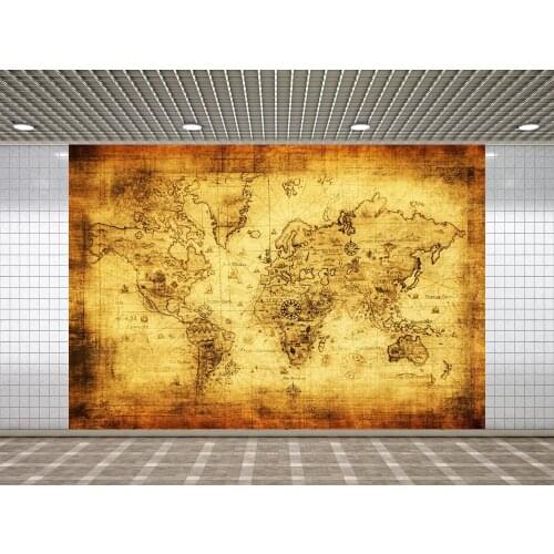 Lyavshi photographic background Map navigation ancient world travel customization new backdrop photocall photo printed custom