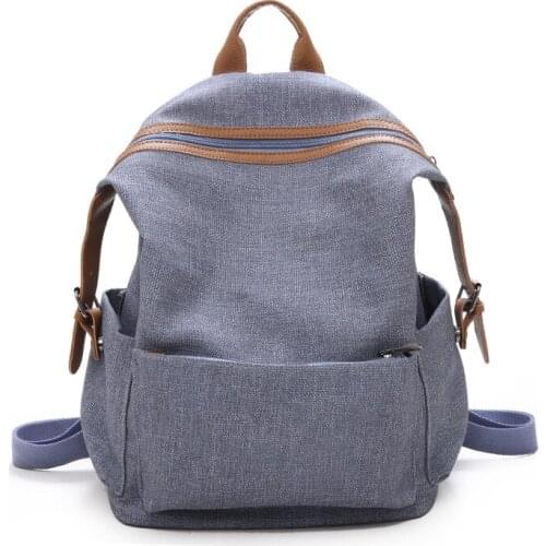 Khamezoa 2021 new female bag niche PU tide restoring ancient ways backpack pure color independent women stand bags girl casual