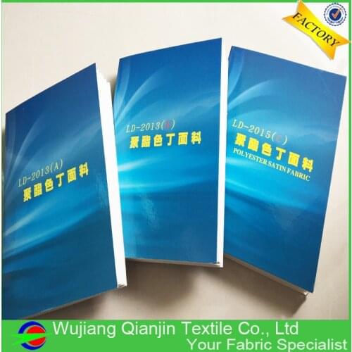 New Arrival Latest Design Superior Quality 700 Colors Satin Fabric Chart Color Card