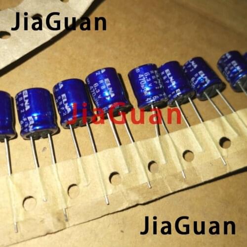 20PCS NEW ELNA RBP2 6.3V470UF 10X12.5MM blue robe 6.3v 470uf audio electrolytic capacitor R2B 470uF/6.3V BP 470UF 6.3V