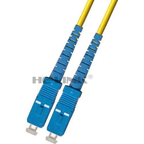 LODFIBER 50M SC-SC Indoor Armored Singlemode Duplex Fiber Optic Cable Patch Cord 9/125