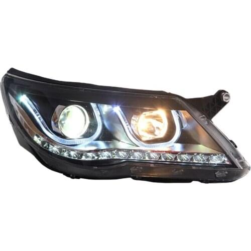 Goodmolds factory wholesales car accessories led head lamps 2010-2012 front lights for vw tiguan lighting