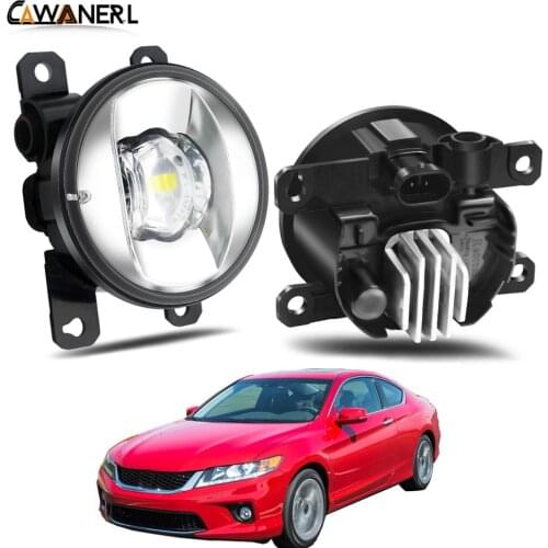 Fog Light Assembly For Honda Accord 2008-2015 Car Right + Left Side LED Lens Fog Lamp Daytime Running Light 30W 8000LM 12V