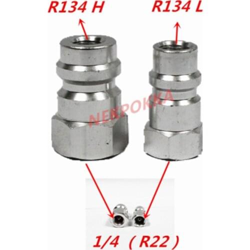 Refrigerant joint,R22 (1/4) interface conversion R134 interface,Refrigerant, chilled oil flushing transfer joint